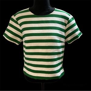 Kate Spade Cotton/Silk Striped Top